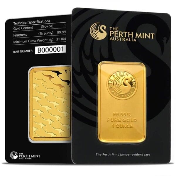 1 OUNCE PERTH MINT GOLD BAR