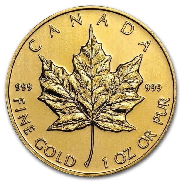 1 OUNCE GOLD MAPLE .999 (RANDOM YEAR)