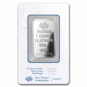 1 OUNCE PLATINUM PAMP BAR