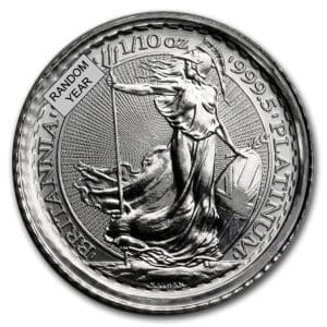 1/10 OUNCE PLATINUM BRITANNIA (RANDOM YEAR)